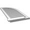 Ekena Millwork Quarter Round Top Right Surface Mount PVC Gable Vent w/ 2"W x 2"P Brickmould Sill Frame, 18"W x 40"H GVPQR18X4003SF - alternate 2
